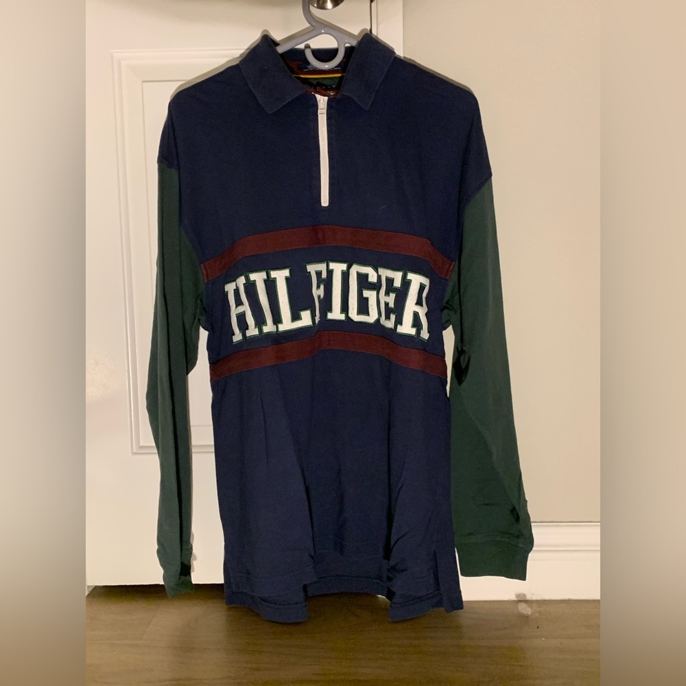 Tommy Hilfiger Vintage Rugby Polo L
